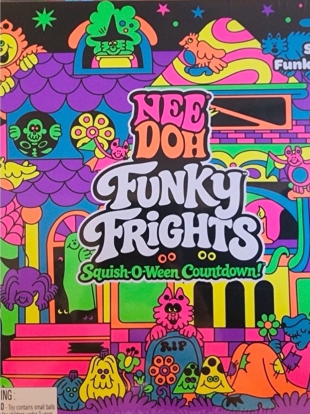 Funky Frights Squish-O-Ween Countdown - Neon Multi